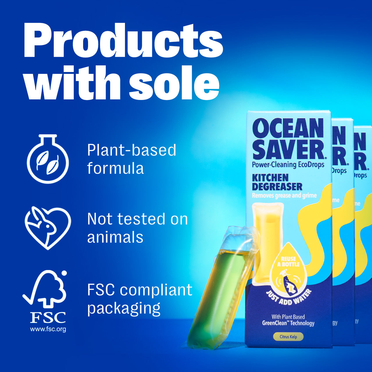 Ecodrop Kitchen Cleaner EcoDrop (6 pack) – OceanSaver