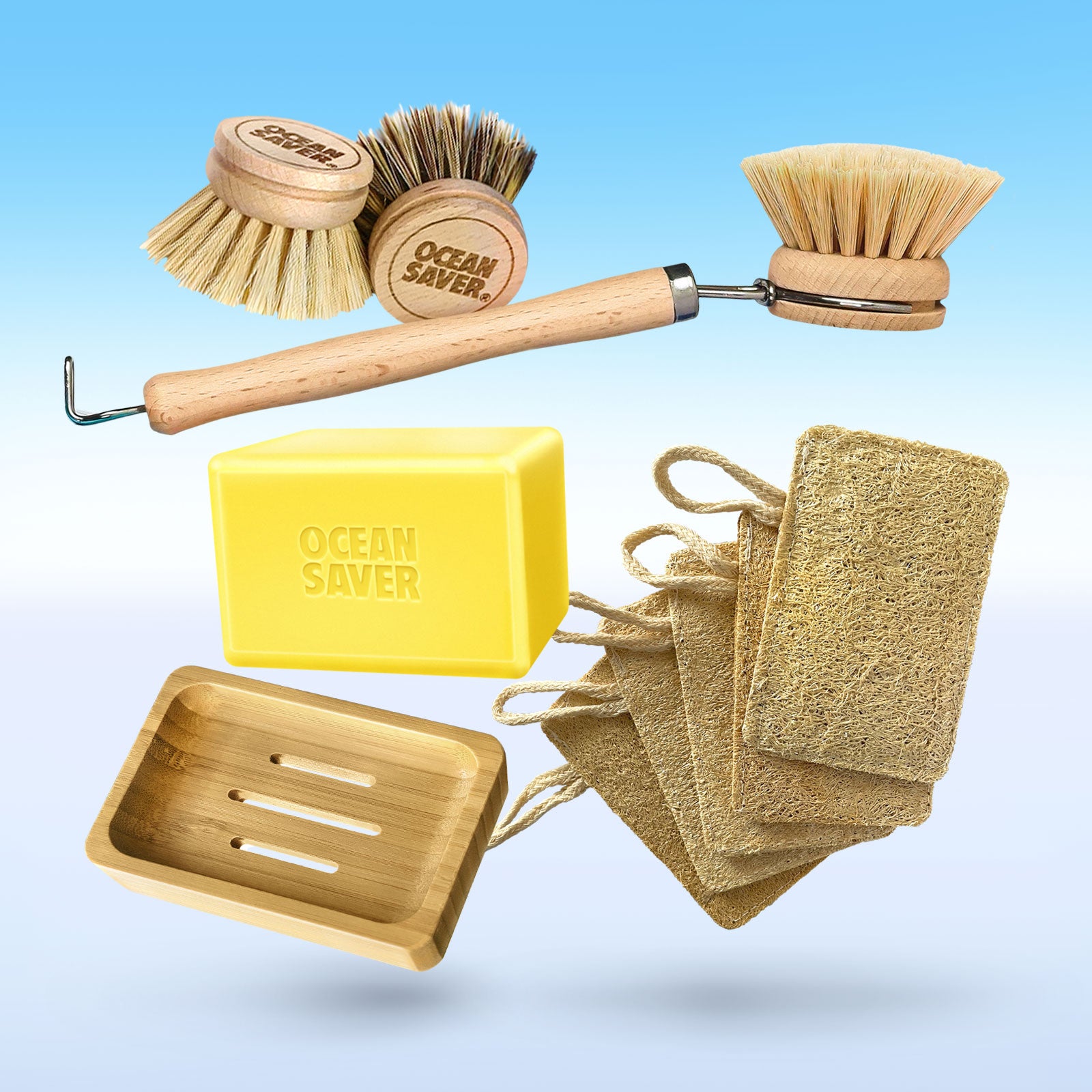 Plastic Free Wooden Dish Brush Head | Free The Ocean Brush and Head
